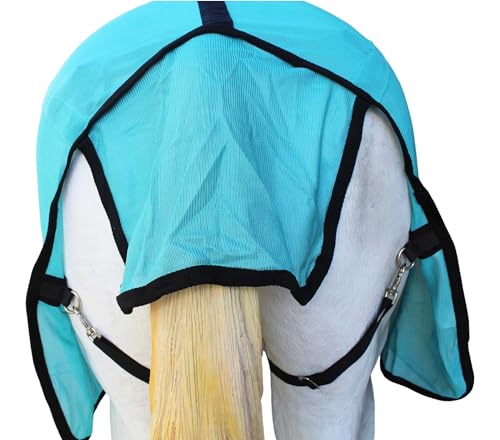 Image of Challenger Horse Mesh Summer Fly Sheet Spring Airflow Turquoise 7301