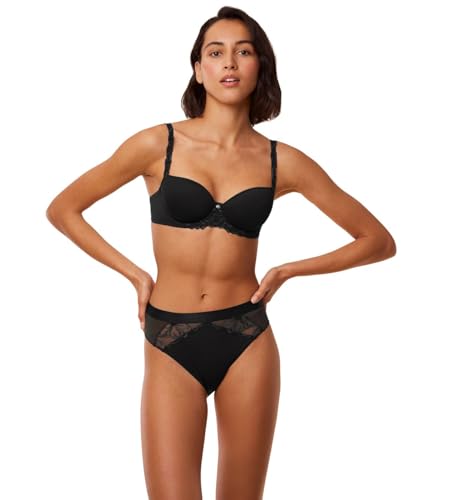Triumph Donna Wild Azalea Florale Whp, Bra, Black
