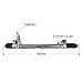 MARSFLUX Power Steering Rack and Pinion Assembly Compatible With 2002-2009 Trailblazer/Envoy, Rainier Bravada Envoy XUV Ascender 9-7x, Steering Rack and Pinion System Replace 22-1014 26101416 19207780
