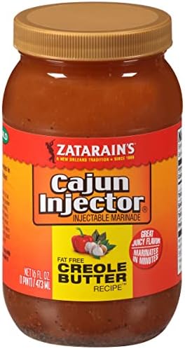 Zatarain's Cajun Injector Fat Free Creole Butter Recipe Injectable Marinade, 16 fl oz