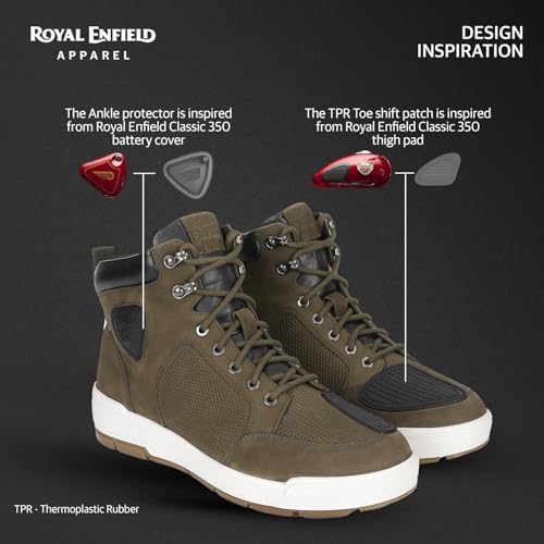 Image of Royal Enfield City Cruising Olive Boots