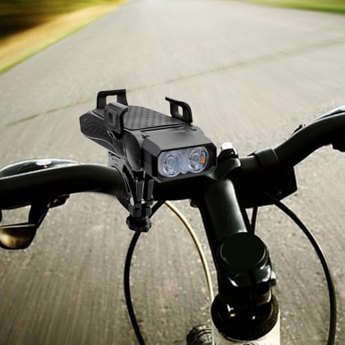 Support vélo étanche téléphone avec chargeur USB et lampe LED de cyclisme - 2