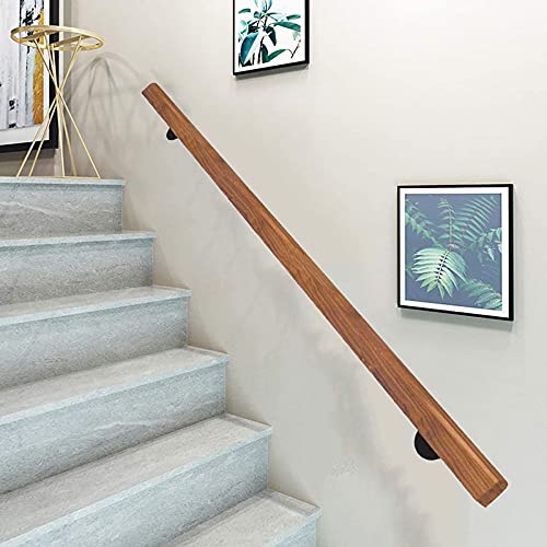 Rampe d'escalier bois 240cm avec support de main rail corridor