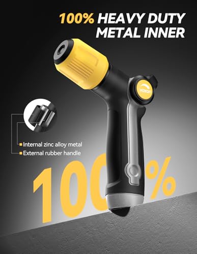 VOXON Garden Hose Nozzle with High Pressure Jet, 100% Heavy Duty Metal — view 2