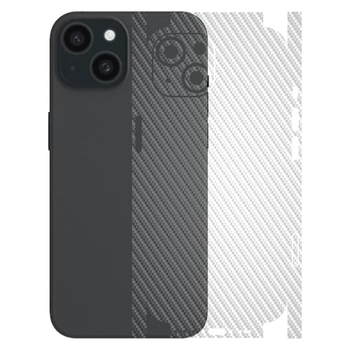 Image of AtOdds - Full Body Back Screen Guard Protector Film - Transparent Lamination Wrap Skin Sticker for iPhone 15 | Scratchproof Matte Finish (Design - TransCF)