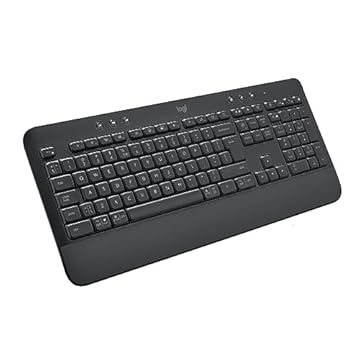 Logitech, K650, 920-010911, Teclado Sem Fio Logitech Signature, Teclado Numérico, Conexão Bluetooth ou Receptor USB Logi Bolt e Layout US INTL, Grafite
