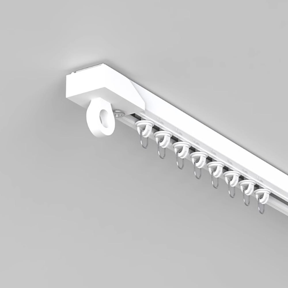 Tringle à rideaux coulissante de 91 à 4 cm avec fixation plafond et mur sans vis