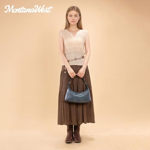 Image of Montana West MEDIUM Shoulder Purses for Women Crescent Hobo Bags Trendy Purses