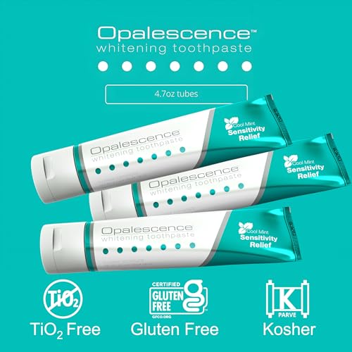 Opalescence Pasta de dente clareadora para dentes sensíveis – higiene bucal, sabor menta, sem glúten