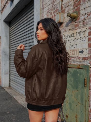 AUTOMET Oversized Faux Leather Jacket