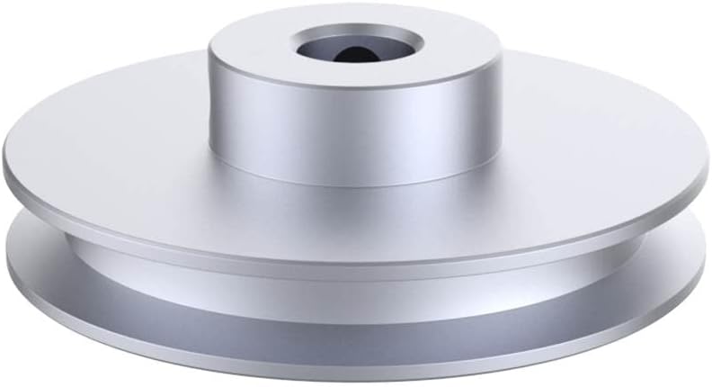 CHANCS Outer Diameter 60mm Single Groove Pulley 20mm Fixed Bore Pulley for Drilling Machine 6MM PU Round Belt