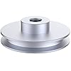 CHANCS Outer Diameter 40mm Single Groove Pulley 4mm Fixed Bore Pulley for Drilling Machine 6MM PU Round Belt