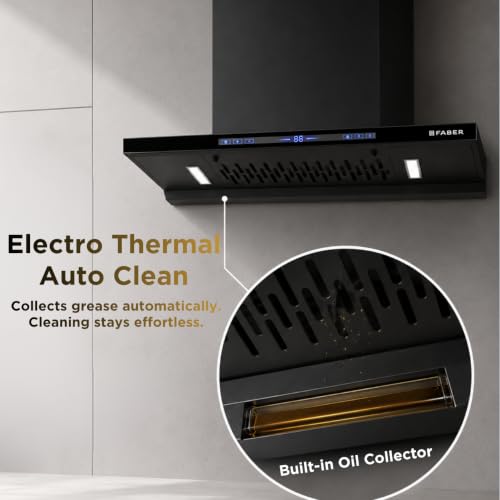 Image of Faber SLIMX 75cm 1500m /hr BLDC Autoclean Filterless T-Shape Chimney||Built In Oil Collector|Touch & Gesture Control|12Yr Motor,2Yr Comprehensive Warranty by Faber |HOOD SLIMX HC SC FL BK BLDC IN 75-T