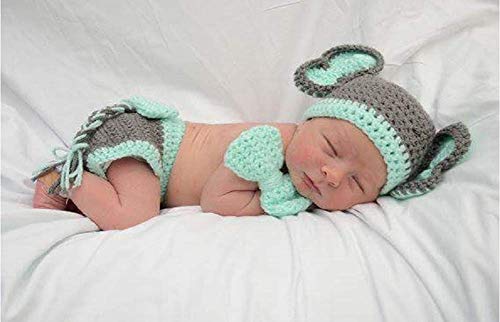 Pasgeboren Baby Meisje/Jongen Haak Gebreide Kostuum Fotografie Prop Outfits - Image 3