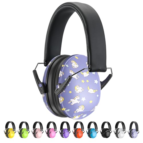 Image of ProCase Noise Cancelling Headphones for Kids Toddler, SNR 27dB Noise Reduction Ear Muffs, Hearing Protection for Monster Jam, Concerts, Fireworks, Shooting, Air Show, Autism Sensory Needs -Unicorn
