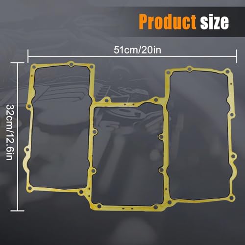Image of Intake Manifold Gasket Kit Fit for Jaguar XJ XF F-Type F-Pace XE 3.0L 2013-2020 Replace# LR041680 C2Z17248 C2Z17249
