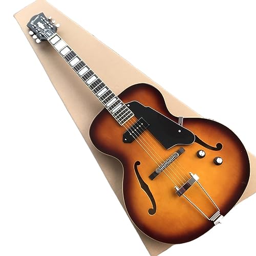 カスタム P90 ピックアップアーチトップギタージャズエレキギター中空ボディギターカスタマイズされた