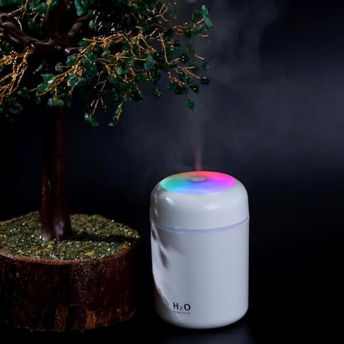 Image of H2O Humidifier for Room | Cool Mist Humidifier & Aroma Diffuser for Home | Ultrasonic Essential Oil Diffuser Electric | Small Quiet Air Diffuser, Mist Maker & Automatic Room Freshener