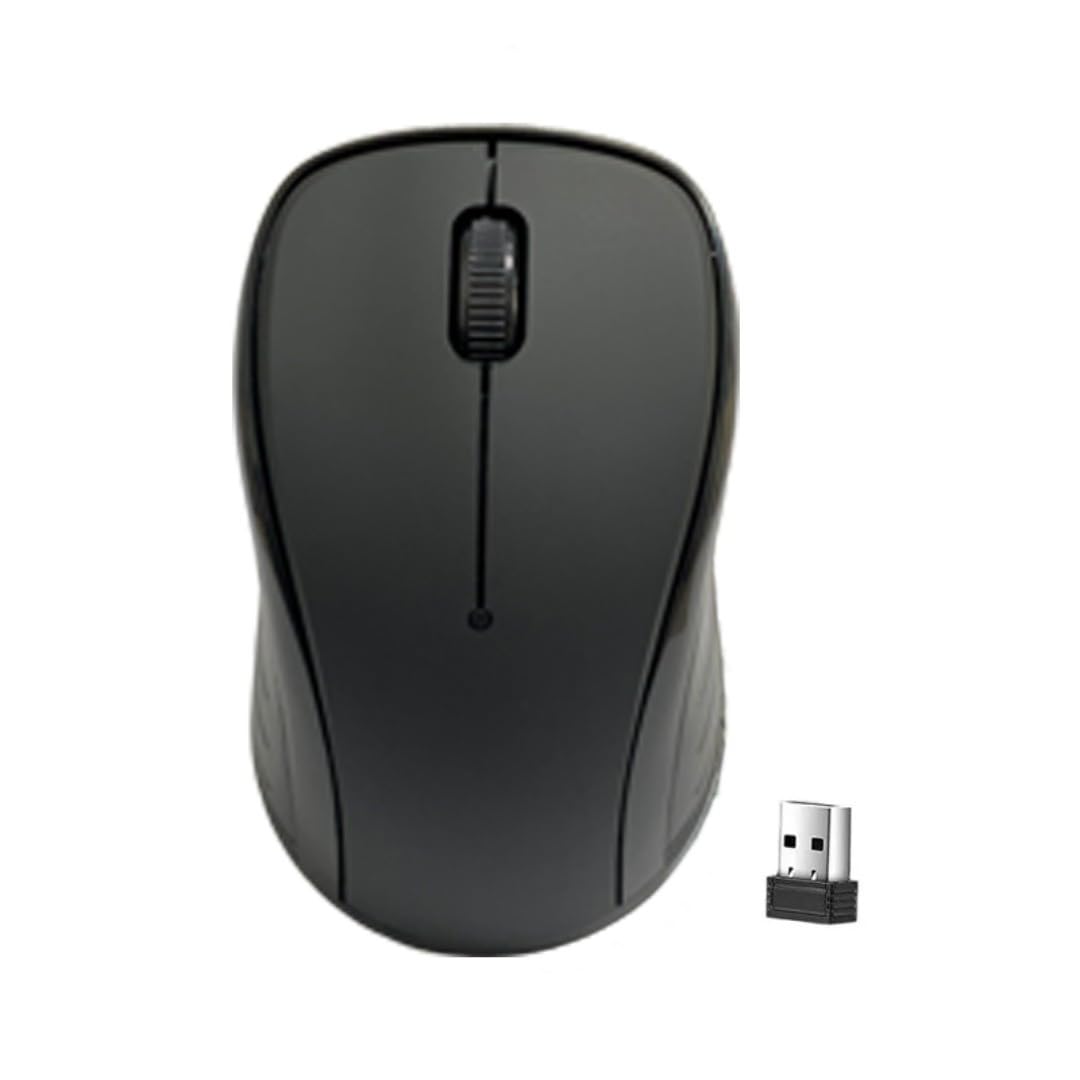 FOKAI2.4G Desktop and Laptop Wireless Mouse, ergonomic for Lenovo Dell HP Samsung and other well-known brands of laptops and desktop computers. (Black)