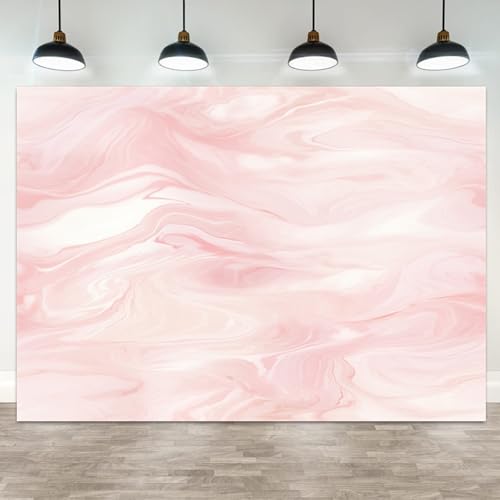 Toile de fond en marbre rose au design fluide et texture abstraite anti-reflet