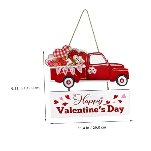 Letreros de madera para pared PRETYZOOM: decoración romántica para cenas de San Valentín 4