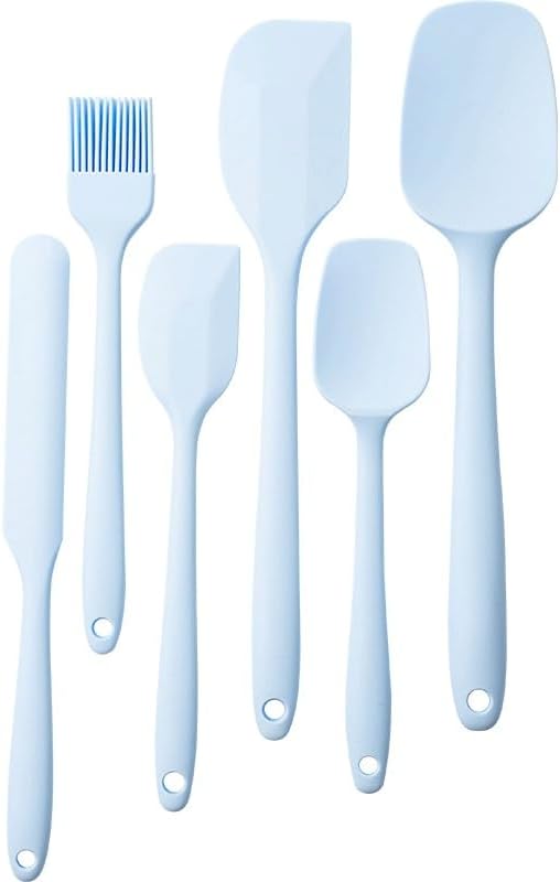 Baking Set Food Grade High Temperature Resistant Spatula Cream Brush Silicone Scraper 6 Piece
