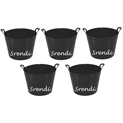 Easy Shopping 5 Pack 14 Litre Flexi Tubs Cover