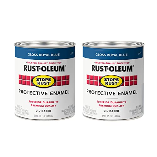 Image of Rust-Oleum Stops Rust Brush On Protective Enamel Paint, Gloss Royal Blue