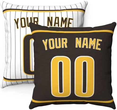 Throw Pillow San Diego Personalized Custom Any Name and Number for Men Women Boy Gift