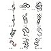 Buyter Reuseable Unique Stencil Designs Airbrush Tattoo Template Set Booklet (Book-12)