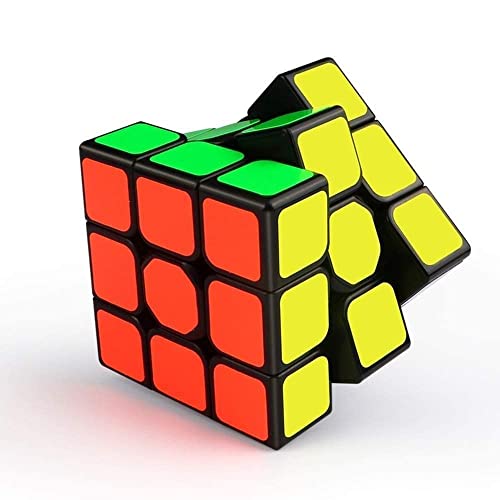 Image of 3x3 Puzzle Cube Game Toy High Speed Stickerless Magic Speedy Stress Buster Brainstorming Multicolor Problem Solving Fast and Smooth Turning Puzzle Game Toy for Adults & Kids (Pack of 1)