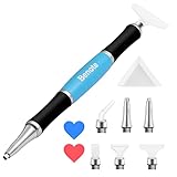 benote Ergonomic Diamond Art Painting Pen, Upgrade Diamond Art Pen with Dual Rubber Metal Screw In T