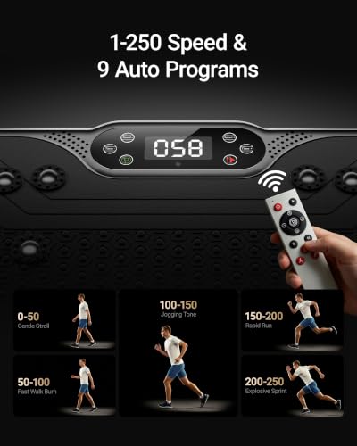 Image of Vibration Plate Exercise Machine Vibrate Platform Full Body Skaking Fitness