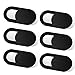 Cache Webcam, lot de 6 Cache pour Webcam ultra fin - Adaptable iPad, PC portables, Macbook Pro, Mac, Macbook air, iMac, Dell, Lenovo, HP et beaucoup plus. Protège votre vie privée
