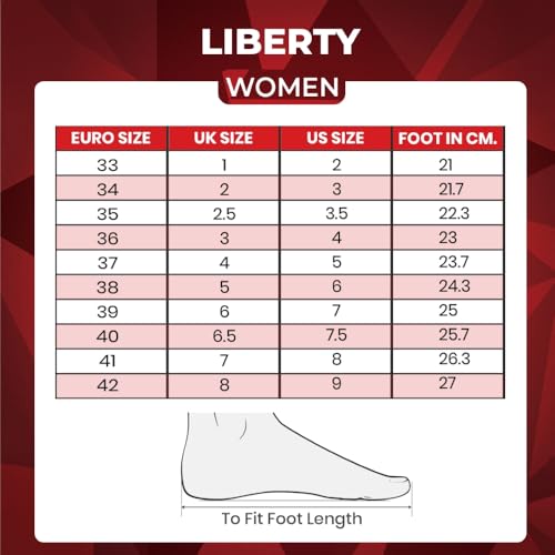 Image of Liberty Leap7x GHD-W10E Sports Lacing Running Shoes for Women with EVA Sole | Suitable for Walking Jogging Gym | Super Foam Insole | Comfortable Footbed | Shock Absorption