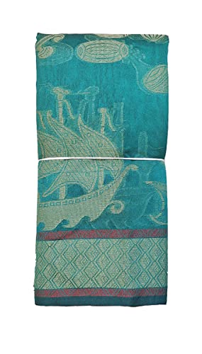 Image of Women's Banarasi Pure Pattu Cotton Sarees With Blouse