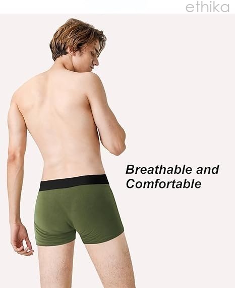 Image of Ethika Men's Underwear Anti Bacterial Airsoft Trunk | Men's Regular Fit Underwear | Imported Nylon Fabric | Multicolor Pack of 6 (in, Alpha, XL, Multicolor)