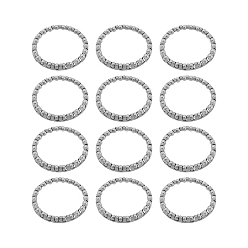 SG Store Lot de 12 Roulements à Billes pour Casque de Vélo 5/32 Pouces Adaptés Aux Casques de Vélo de Route Et VTT 1 1/8 Pouces 22 Billes (40 X 33 Mm)