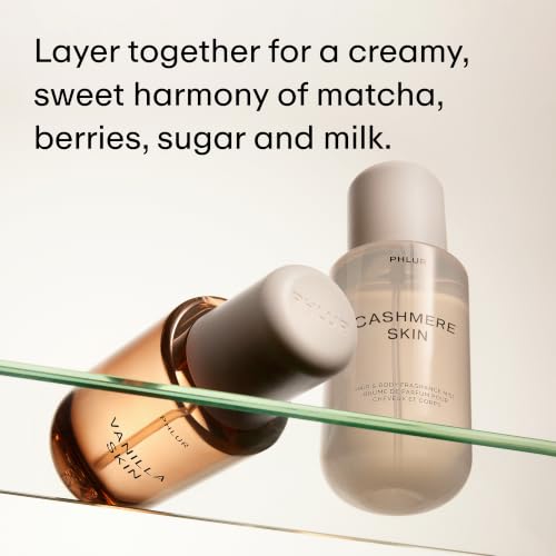 Image of PHLUR Vanilla Cashmere Body Mist Duo, 8 Fl Oz Each ($78 Value) | Includes Vanilla Skin and Cashmere Skin Hair & Body Mists