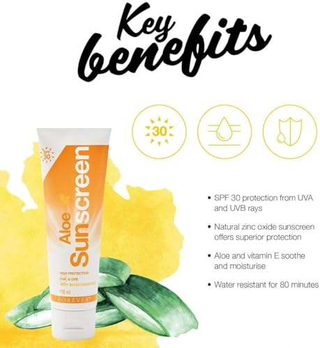 Image of Forever Aloe SPF 30 Sunscreen For Suns Protection|Uva & Uvb Rays Protected Cream|Sunscreen Best For Your All Types Of Skin 118 Ml