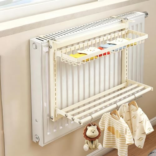 Sèche-linge à radiateur 60 cm en acier carbone double couche suspendu - 4
