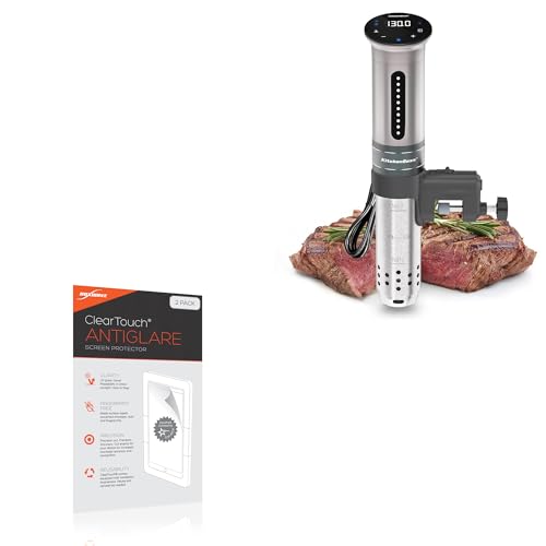 BoxWave Screen Protector Compatible with KitchenBoss Sous Vide G310PS - ClearTouch Anti-Glare (2-Pack), Anti-Fingerprint Matte Film Skin