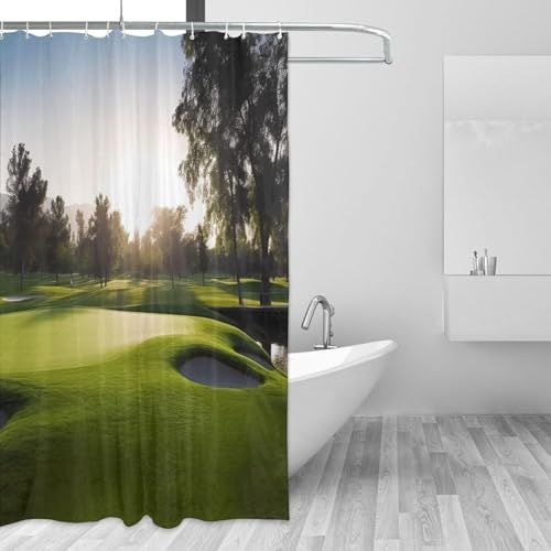 Rideau de douche imperméable et lavable avec œillets renforcés