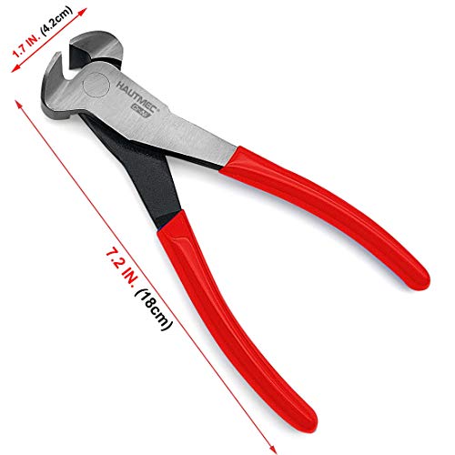 Hautmec End Cutting Pilers 7 Inch Nail Puller Pliers End Cutting Nippers For Cutting Or Pulling Nails And Wires Ht0158-Cp #TOP4