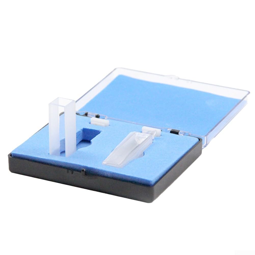 Lot de 2 cuvettes de quartz de laboratoire pour une meilleure précision d'expérience, 30 mm