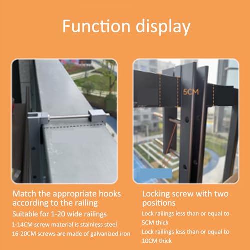 Table de balcon pliable et meuble de balustrade suspendu pratique - 4