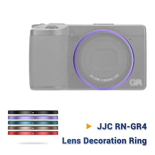 Anillo Decorativo Azul para Lente JJC para Cámara Digital Ricoh GR IV HDF Monocromo, Reemplaza la Tapa de Anillo GN-3, Protege el Barril del Objetivo, Duradero y Ligero miniatura 2