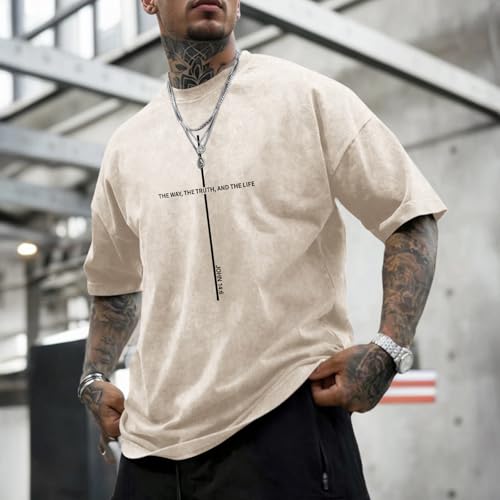 Christian Jesus Shirts for Men God Faith Religious Tshirt Cross Bible Verse Tops Acid Wash Oversized Graphic Tees4