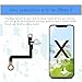 Risidamoy for iPhone X Bluetooth Wireless Antenna Flex Cable Replacement Part for iPhone 10 WLAN Bluetooth Signal Connection Antenna Part with Fix Tool Repair A1865 A1901 A1902