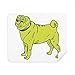 Yellow Cartoon Dog Illustration Pattern Cleaning Cloth Screen Cleaner 2pcs Suede Fabric